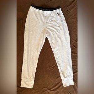 PINK Victoria's Secret Soft & Lightweight Gray/White Sweatpants